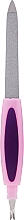 Духи, Парфюмерия, косметика Пилка металлическая с резцом для кутикулы, 77784, светло-розово-фиолетовая - Top Choice
