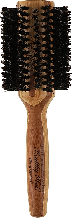 Брашинг бамбуковий з натуральною щетиною, d.40 - Olivia Garden Healthy Hair Boar Eco-Friendly Bamboo Brush — фото N1