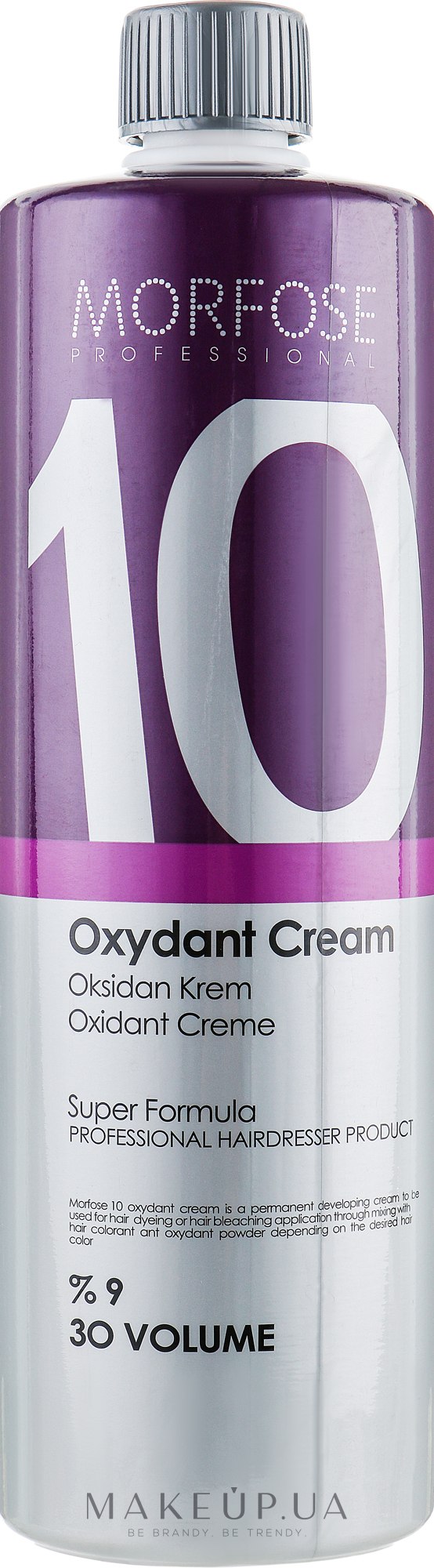 Окислювач 9% - Morfose 10 Oxidant Cream Volume 30 — фото 1000ml