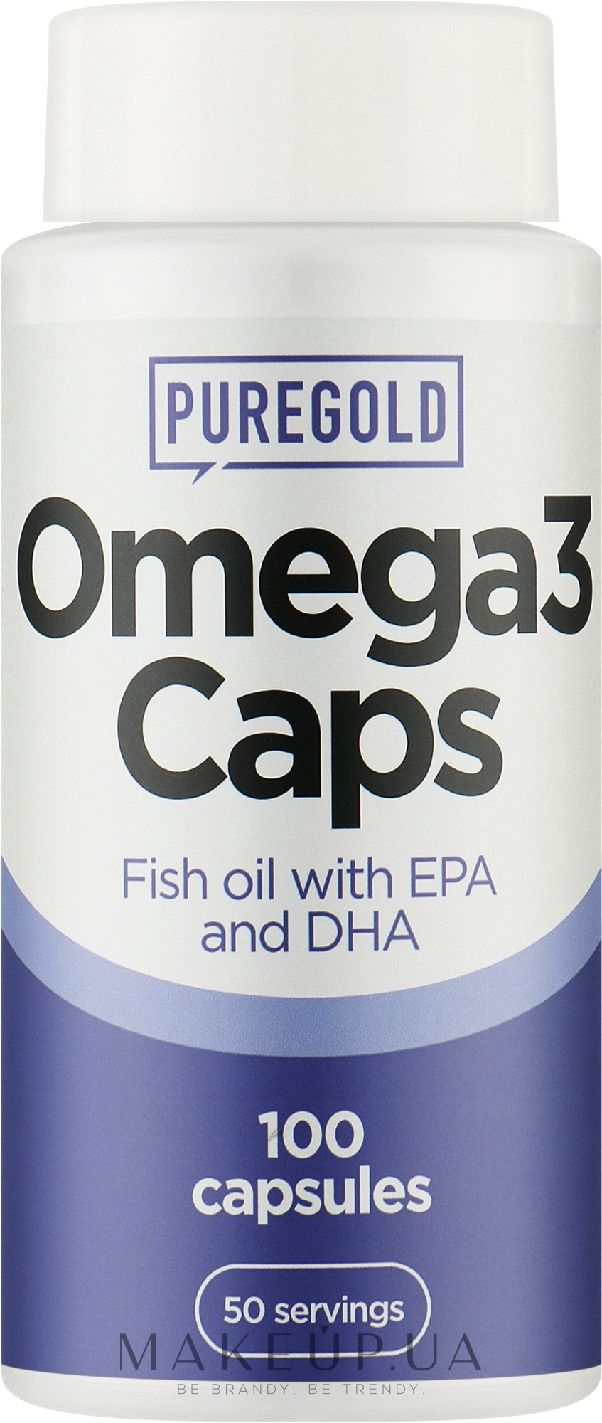 Жирные кислоты Omega 3, в капсулах - PureGold Fish Oil witw EPA and DHA — фото 100шт