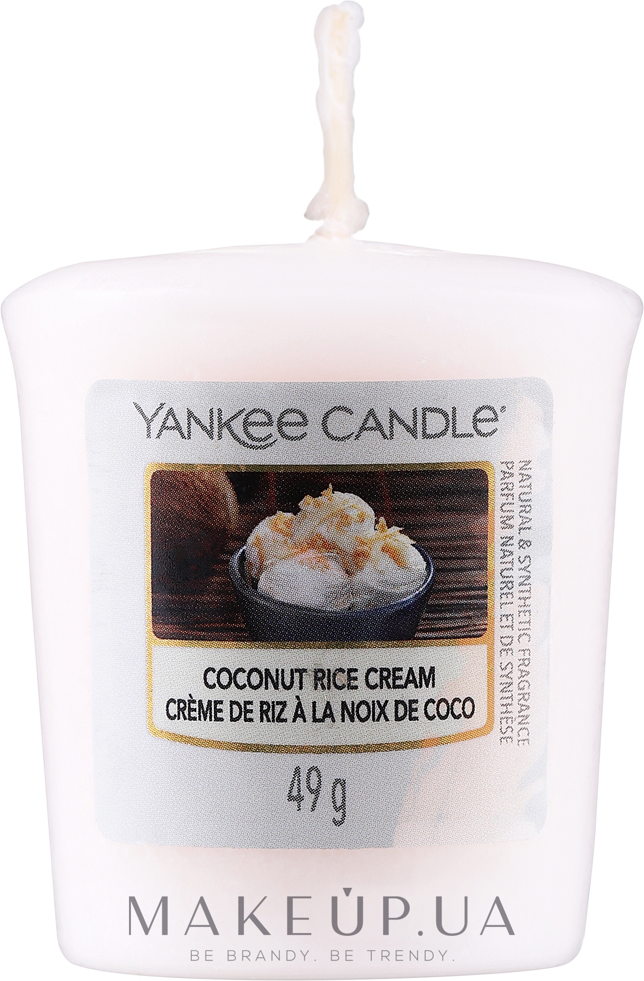 Ароматична свічка - Yankee Candle Coconut Rice Cream Votive Candle — фото 49g