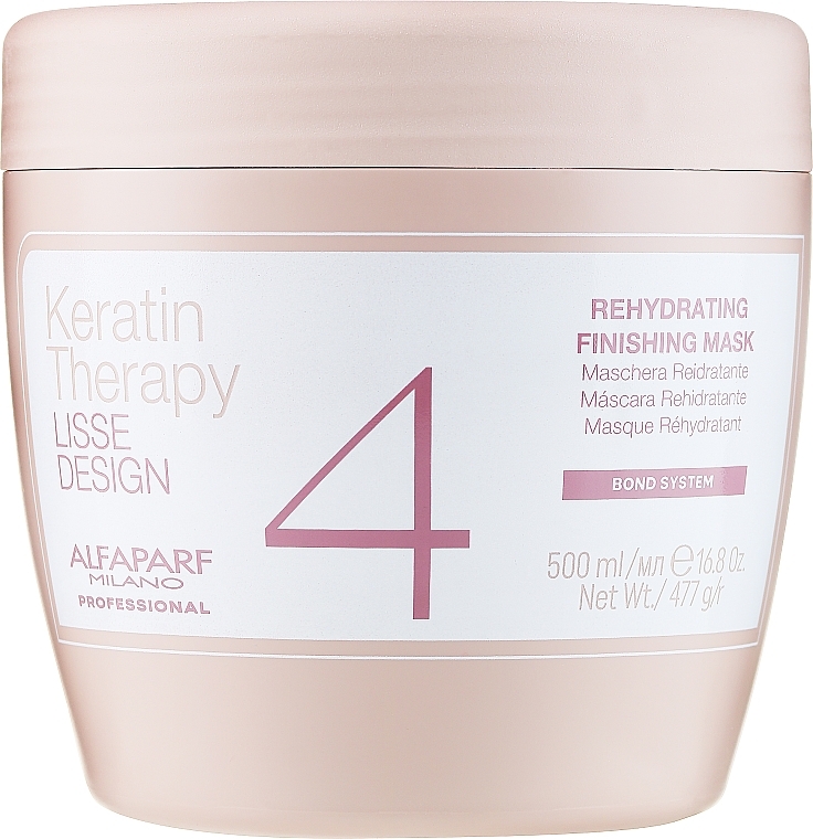 Зволожувальна маска для волосся - Alfaparf Lisse Design Keratin Therapy Rehydrating Mask — фото N7