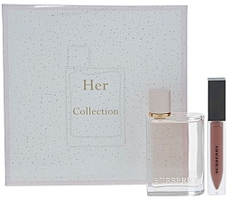 Духи, Парфюмерия, косметика Burberry Her - Набор (edp/50ml + lipstick/6ml)