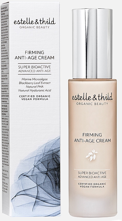 Антивозрастной крем для лица - Estelle & Thild Super BioActive Firming Anti-Age Cream 