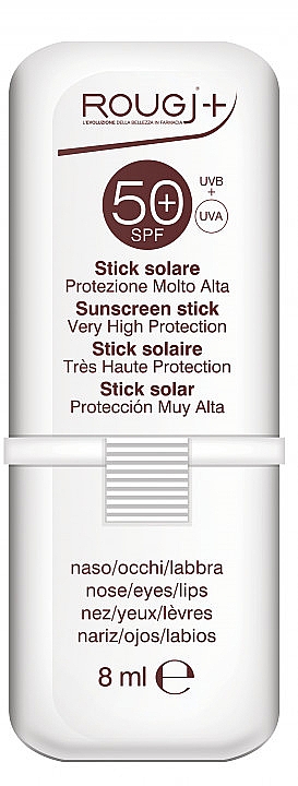 Солнцезащитный стик для носа ,глаз и губ - Rougj + Sunscreen Stick SPF 50 — фото N1