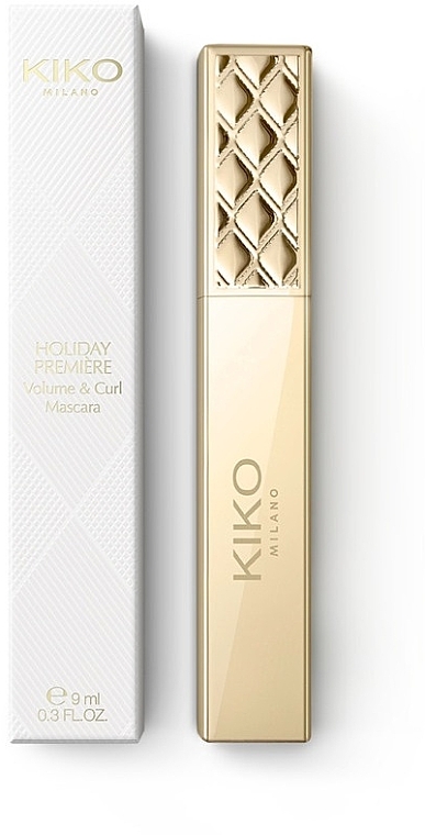 Тушь для ресниц - Kiko Milano Holiday Premiere Volume & Curl Mascara — фото N1