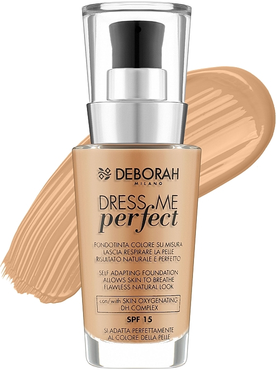 Тональна основа для обличчя - Deborah Dress Me Perfect Foundation SPF15 — фото N4