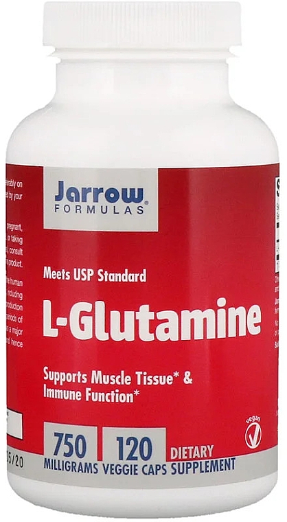 Харчові добавки - Jarrow Formulas L-Glutamine 750mg — фото N1