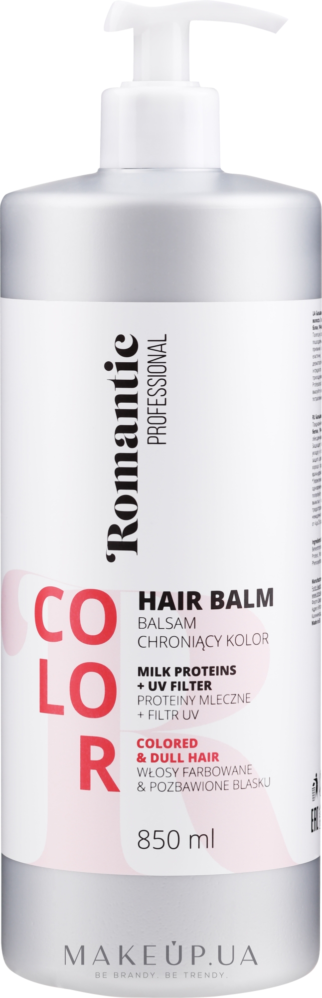 Бальзам для фарбованого волосся - Romantic Professional Color Hair Balm — фото 850ml