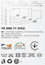 Колготки для жінок "Velour" 70 Den, nero - Giulietta — фото N3
