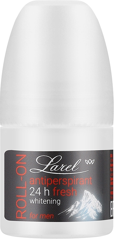 Дезодорант для чоловіків - Larel Antiperspirant 24H Fresh Whitening Roll On — фото N1