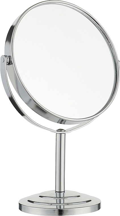 Хромоване настільне дзеркало на ніжці - Puffic Fashion — фото N1