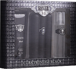 Cuba Prestige Black - Набор (edt/90ml + af/shave/100ml + sh/gel/200ml) — фото N2