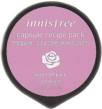 Капсульная маска для лица на основе экстракта розы и каламина - Innisfree Capsule Recipe Pack Rose & Calamine