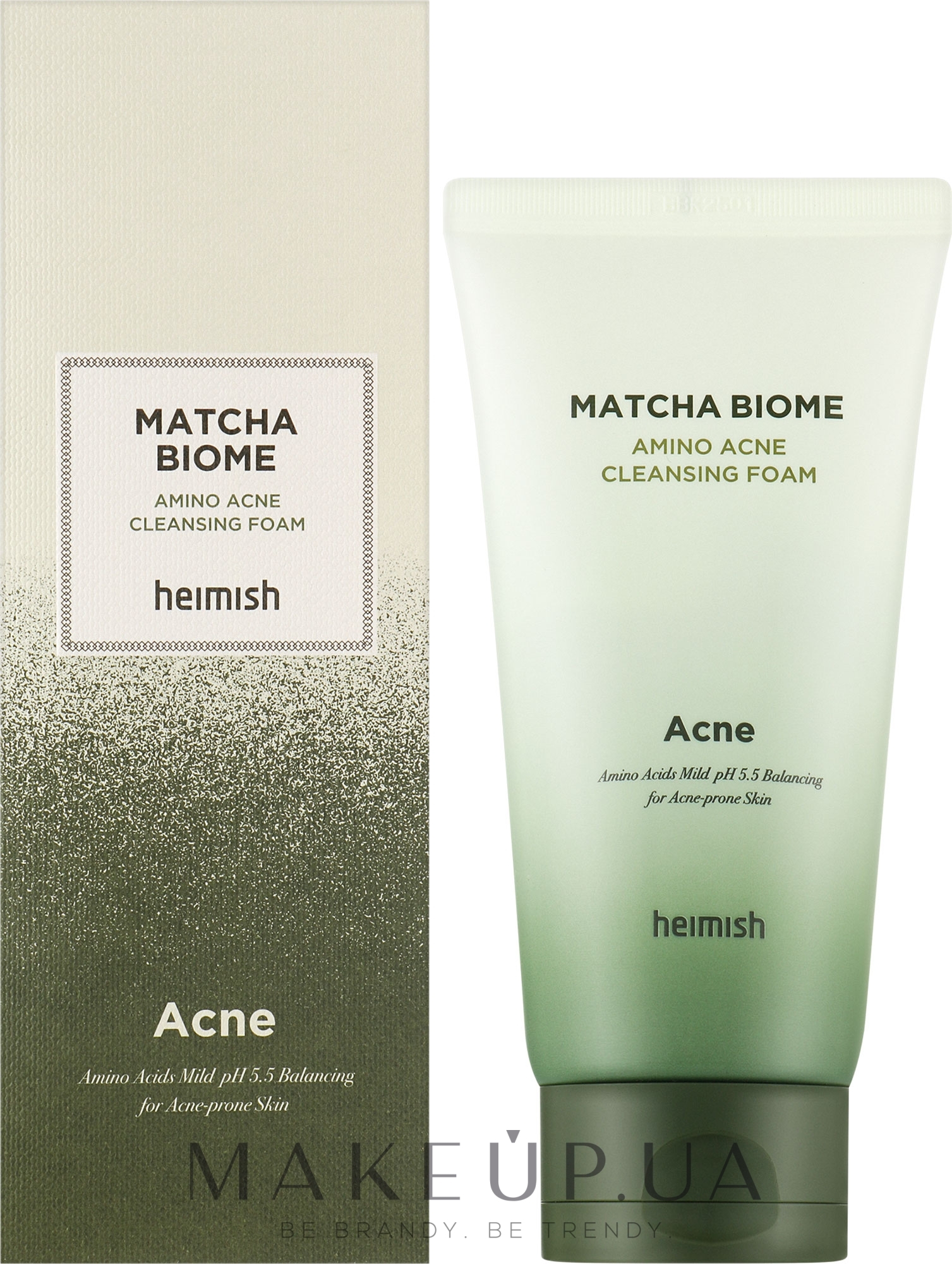 Кремова пінка для проблемної шкіри - Heimish Matcha Biome Amino Acne Cleansing Foam — фото 150ml