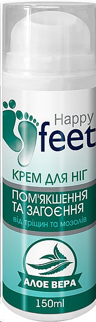 Крем для ног от трещин и мозолей с Алоэ Вера "Смягчение и заживление" - Enjee Happy Feet