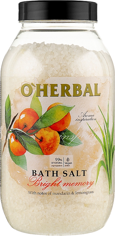 Сіль для ванн Bright Memory - O'Herbal Aroma Inspiration Bath Salt — фото N1