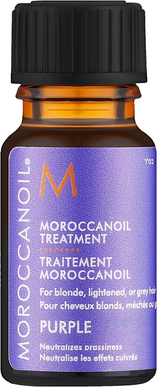 Масло для светлых, осветленных или седых волос - Moroccanoil Treatment Purple — фото N1