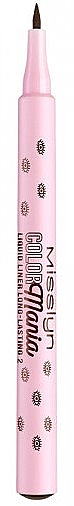 Подводка для глаз - Misslyn Color Mania Liquid Liner Long Lasting — фото N1