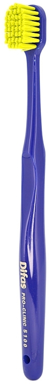 Зубная щетка "Ultra Soft" 512063, темно-синяя с салатовой щетиной, в кейсе - Difas Pro-Clinic 5100 — фото N3