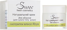 Парфумерія, косметика Крем для обличчя з екстрактом зеленого яблука для сухої шкіри - Swan Face Cream