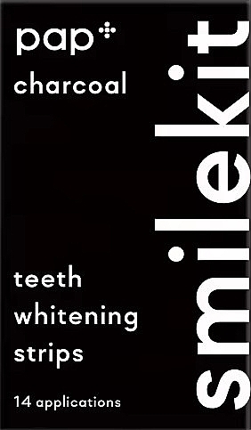 Отбеливающие полоски для зубов - Smilekit PAP+ Charcoal Teeth Whitening Strips — фото N1