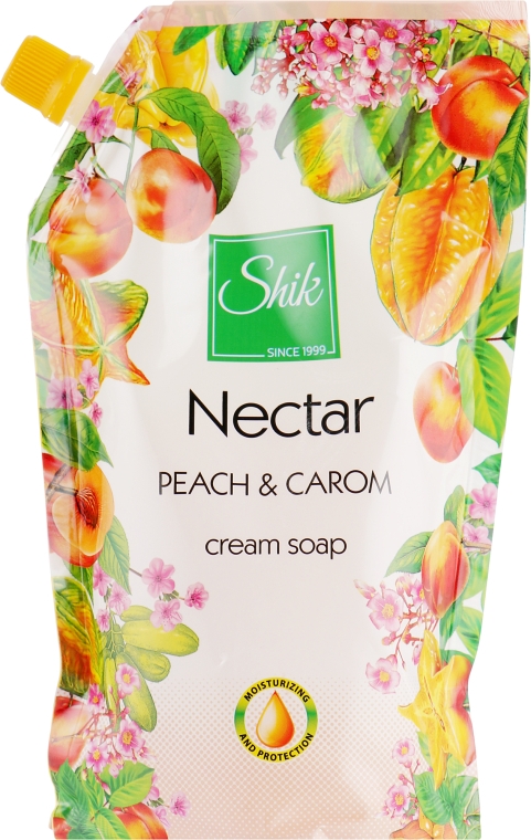 Гель-мыло жидкое "Персик и карамболь", дой-пак - Шик Nectar — фото N1