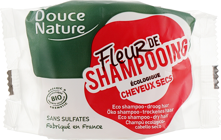 Твердий шампунь для сухого волосся - Douce Nature Fleur De Shampoo — фото N1