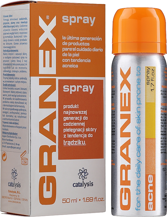Спрей-піна для догляду за проблемною шкірою обличчя - Catalysis Granex Spray — фото N1