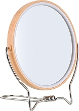 Двухстороннее косметическое зеркало, 13 см, бежевое - Titania  — фото N1