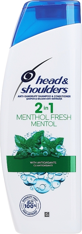 Шампунь для волосся - Head & Shoulders Anti-dandruff menthol fresh 2in1 Shampoo — фото N1