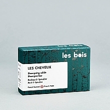 Твердий шампунь для волосся з екстрактом кори берези та спіруліною - Les Bois Les Cheveux Birch & Spirulina Shampoo Bar — фото N1