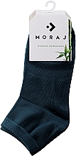Жіночі бамбукові шкарпетки до щиколоток, 1 пара, темно-сині - Moraj — фото N1