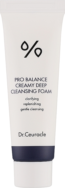 Кремовая пенка для умывания с пробиотиками - Dr. Ceuracle Pro Balance Creamy Deep Cleansing Foam (мини) — фото N1