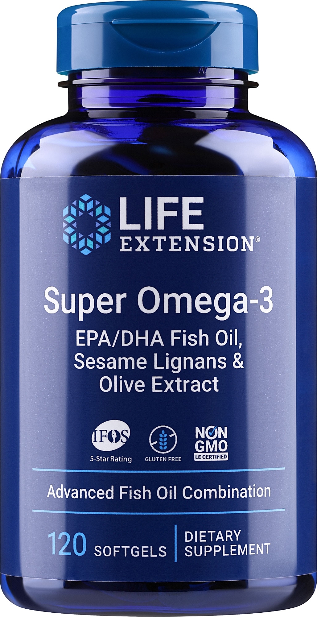 Харчова добавка "Омега-3" - Life Extension Super Omega-3 — фото 120шт