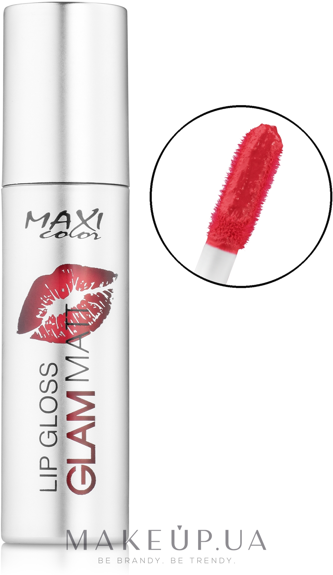 Жидкая матовая помада - Maxi Color Lip Gloss Glam Matt — фото 04 - Velvet Delicate