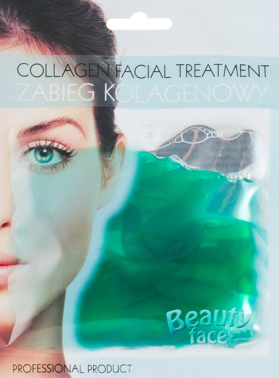 Колагенова маска з екстрактом огірка - Beauty Face Cucumber Extract Collagen Mask — фото N1