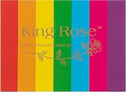 Палетка тіней і блискіток для повік "Веселка", 35 кольорів - King Rose — фото N1