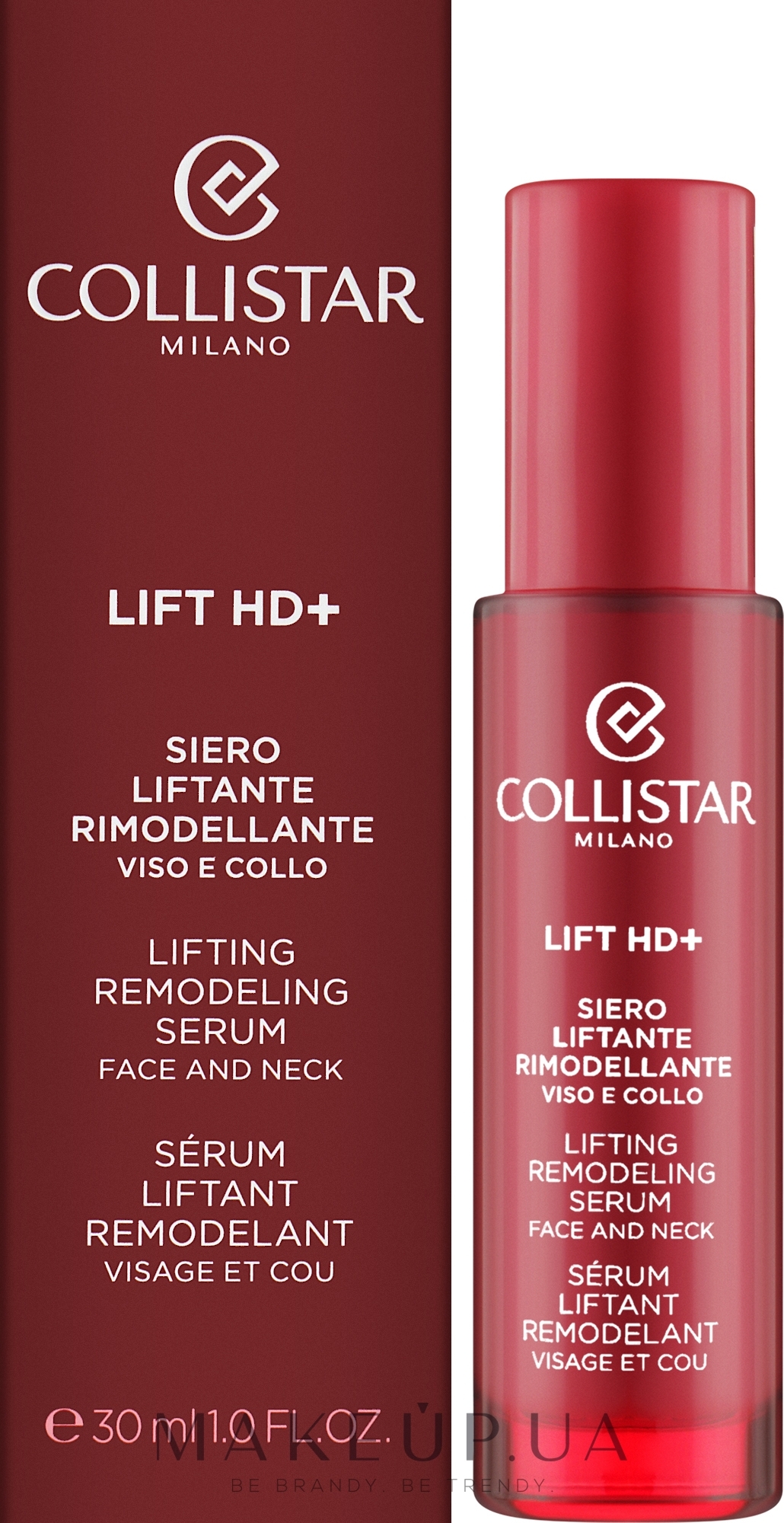 Сироватка для обличчя та шиї - Collistar Lift HD+ Lifting Remodeling Serum — фото 30ml