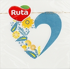 Парфумерія, косметика Серветки сервірувальні "Серце", двошарові, 33x33 см, 20 шт., жовто-блакитні - Ruta