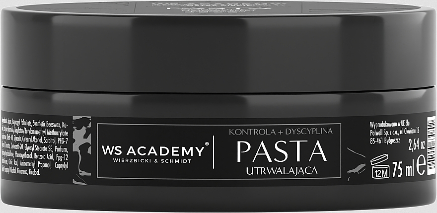 Паста для волосся - WS Academy Modeling Paste For Hair With a Matte Finish — фото N1