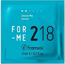 Духи, Парфюмерия, косметика Сыворотка для придания блеска волосам - Framesi For-Me 218 Smooth Me Serum (пробник)