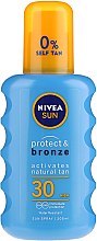 Солнцезащитный спрей "Защита и Загар" SPF30 - NIVEA Sun Protect & Bronze — фото N1