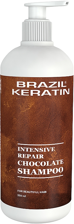 Шампунь для пошкодженого волосся - Brazil Keratin Intensive Repair Chocolate Shampoo — фото N4