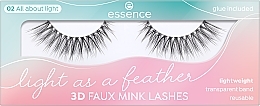 Накладні вії - Essence Light As A Feather 3D Faux Mink Lashes 02 All About Light — фото N3