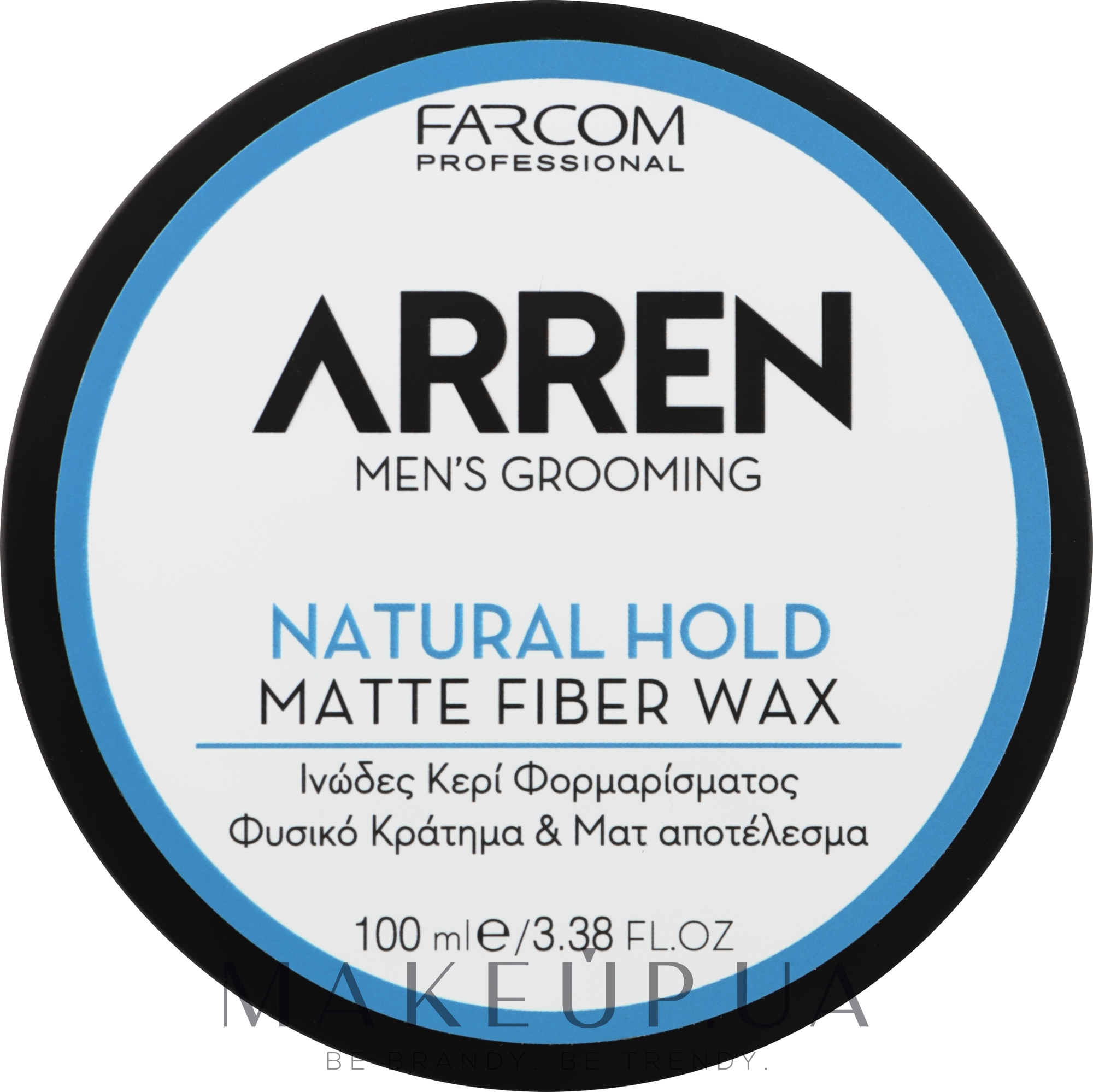 Віск для укладання волосся - Arren Men's Grooming Matte Fiber Wax Natural Hold — фото 100ml