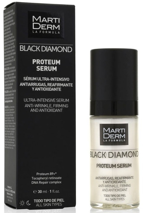 Ультраинтенсивная сыворотка против морщин - MartiDerm Black Diamond Proteum Serum — фото N1