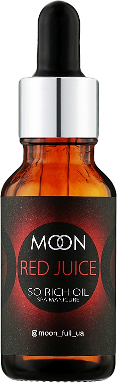 Олія для нігтів і кутикули «Червоний сік» - Moon Full Red Juice Oil — фото N1
