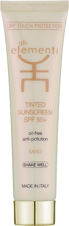 Сонцезахисний крем SPF 50+ (тонований) - Gli Elementi Tinted Sunscreen SPF 50+ — фото N1