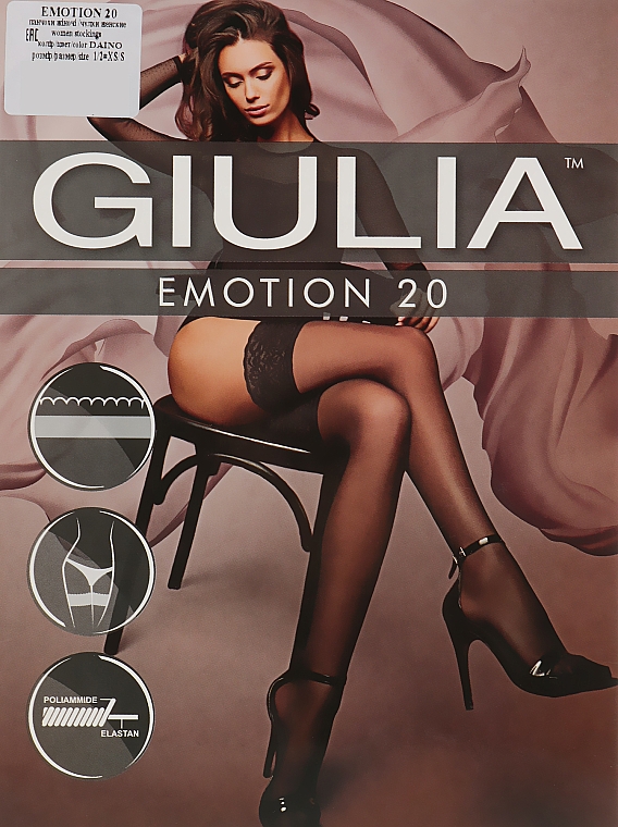 Чулки для женщин "Emotion" 20 Den, daino - Giulia — фото N1